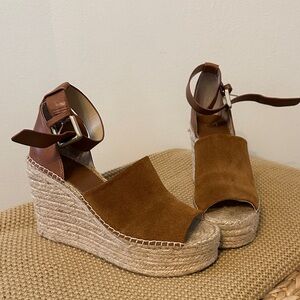 Marc Fisher “Mladalyn”Suede Wedge Sandals